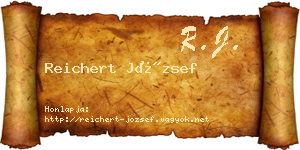 Reichert József névjegykártya
